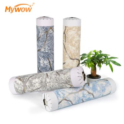 China Best Wholesale Suede Wallpaper Waterproof+Moistureproof 3d Interior Modern Decorative Sale Waterproof for sale