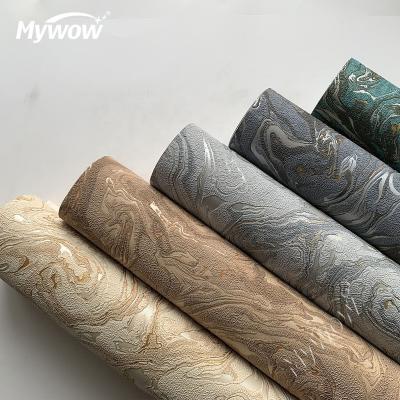 China Waterproof+Moistureproof Suede Wallpaper Plant Wallpaper Interior Decoration Home Design Wallpaper for sale