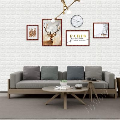 China Waterproof PE Wall Panels 3d Brick Wallpaper Home Decoration PE Foam 3d Wall Covering Sticker for sale