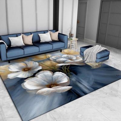 China 2021 New Design #H3-A311 Washable Area Rug Decoration Flower Modern Indoor Carpets for sale