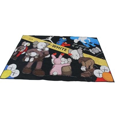 China New Cartoon Modern Room Rug #H3-B431 Washable Design Area Rug For Kids Bedroom for sale