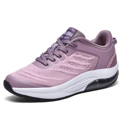 China 2021 Cushioning Fabric Sneakes Shoes Style Breathable Sports Shoes Cushioning Upper Women Outsole Walking Shoes for sale