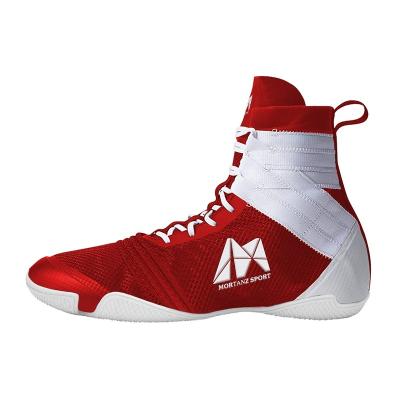 China Hot Selling Professional Comfortable Mesh Fabric Boxing Wrestling Shoes Breathable For Men Boxing High Top Boots for sale