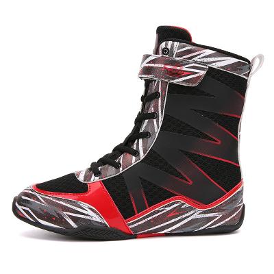 China Boxing Shoes New Arrival Man Brand Name Kids High Top Boxing Shoes B LUCK SHOE Youth High Top Boxing Shoe Boots For Sport And Gym Training for sale