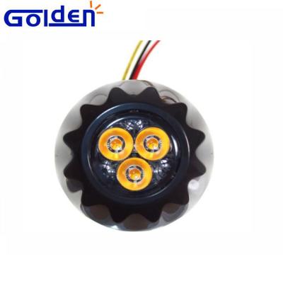 China 3pcs Car Hazard Emergency Surface Mount Led Truck Truck Hideaway Strobe Light for sale