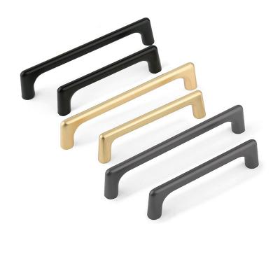 China Modern Bar Cabinet Pull Drawer Handle Modern Stainless Steel Hardware For Kitchen And Bathroom Cupboard Handles Pulls for sale