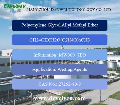 China Allyl Polyethylene Glycol Terminated by Methyl MW360 7EO CAS No. 27252-80-8 for sale