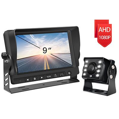 China 9inch HD LCD Cctv Monitor Monitor Bus Truck Camera System With Tractor Rear View Camera SN-918HD-N for sale