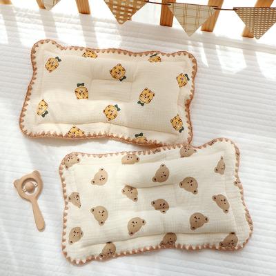 China Wholesale Cute Custom Nurturing Baby Anti-Static Rest Comfortable Newborn Baby Pillow For Head for sale