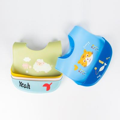 China Factory price bpa free colorful animal bibs baby bibssilicon food grade baby bibs waterproof for sale