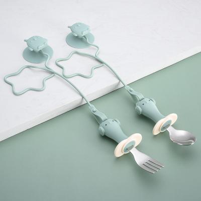 China BPA Bba Food Grade Baby Feeder Spoon Free Spoon Set Infant Baby Spoon and Fork for sale