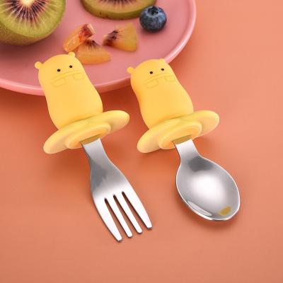 China BPA Bba Food Grade Baby Squeeze Spoon Baby Food Spoon Baby Silicone Spoon for sale