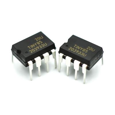 China 8bit MCU ATTINY85-20PU DIP-8 Through Hole Microcontrollers SAMPLE Available Flash AVR EEPROM ATtiny85 Microcontroller ATTINY85-20PU for sale