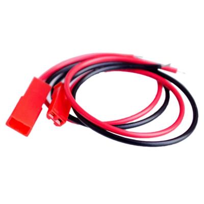 China JST-2P Shell Red LED Lighting Male-Female Pair Patch To Tie Wire Connecting 15cm JST-2P Shell Red LED Terminal Air-to-Air Wire Rope Patch for sale