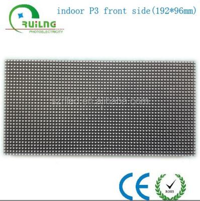 China indoor 64x32 led display module dot matrix p3 for sale