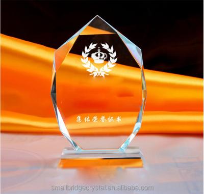 China Europe 2021 customized new design k9 crystal trophy award for sale