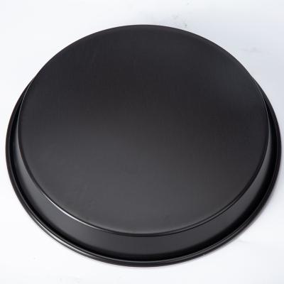 China Disposable OEM 9 inches deep pizza baking pans non stick carbon steel pizza tray pan for sale