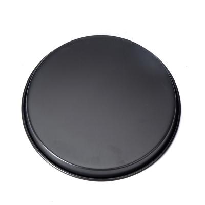 China Disposable OEM 10 inches medium pizza baking pans non stick carbon steel pizza tray pan for sale