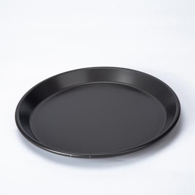 China Disposable OEM 8 inches shallow pizza baking pans non stick carbon steel pizza tray pan for sale