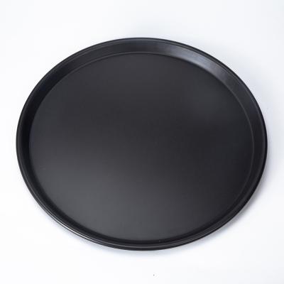 China Disposable OEM 12 inches shallow pizza Round Dish Aluminum Pizza baking Pan for sale