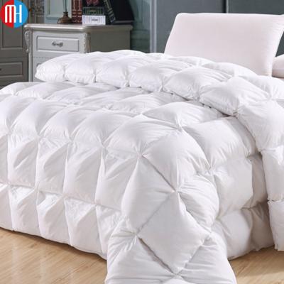 China Single/stripe/satin/twill/jacquard or custom made luxury comfortable goose down comforter quilt for star hotel and home for sale