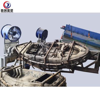 China 46Kw Shuttle Rotomolding Machine Fishing Boat LLDPE PE Plastic Kayak Making for sale