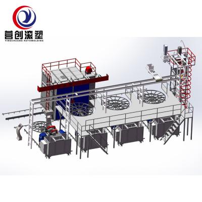 China De multimachine van Rotomolding van de Wapenspendel voor PE pp HDPE LDPE LLDPE Plastic Producten Te koop