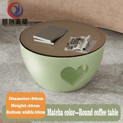 China Environmentally friendly Roto Molded Furniture easy to move Round coffee table for sale