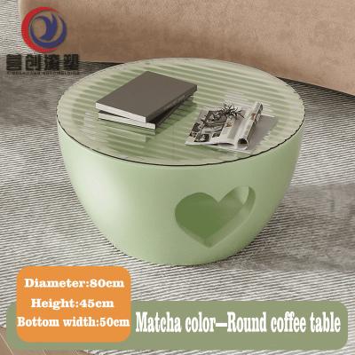 中国 Waterproof UV Resistant Round Roto Molded Polyethylene Coffee Table 販売のため