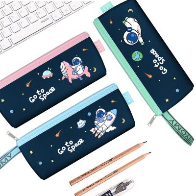 China Schools & Nice Zipper Pouch Makeup Desks Oxford Cloth Pencil Bag Cosmetic Pencil Bag Pencil Bag Custom With Logo Customized for sale