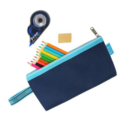 China Schools & Offices Cosmetic Zipper Pencil Case Makeup Bag Oxford Cloth Pencil Bag Custom for sale