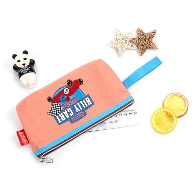 China Schools & Offices Pen Pouch Zipper Small Case Wholesale Makeup Pen Bag With Customized Logo Oxford Cloth Pencil Bag for sale