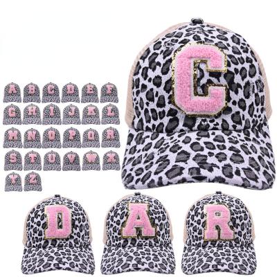 China Hot-Seller Hip Hop Women Outdoor Sports Baseball Hat Leopard Embroidered Hip Hop Hat Sun Hats For Women for sale