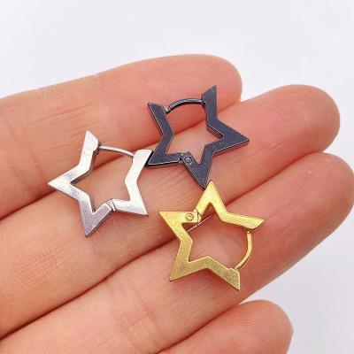 China Other Stainless Steel Jewelry Geometric Star Triangle Earrings Exaggerated Drop Earrings For Women for sale