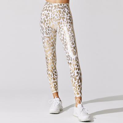 China Good Elasticity Women's Leopard Printing Leggings Elastic Printed Jeggings New Workout Fitness Leggings for sale