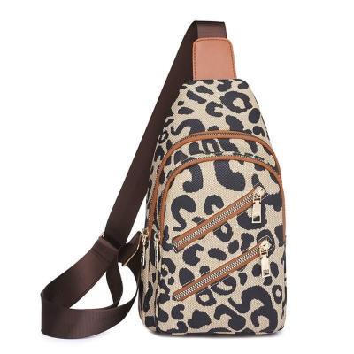 China Women Waterproof Chest Pack Female Sling Bags Waterproof Casual Shoulder Bag PU Leather Cross - Body Bag for sale