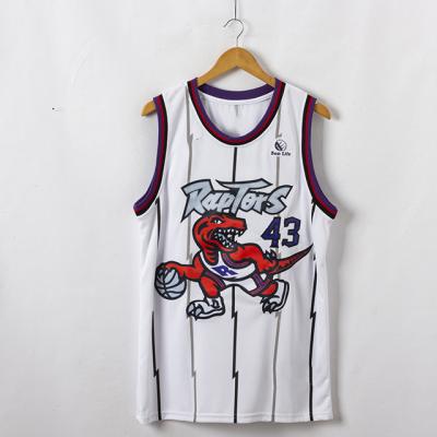 China Custom Embroidery 3 Vanvleet 43 Siakam 7 Lowry High Quality Wholesale Antibacterial Basketball Tank Top for sale