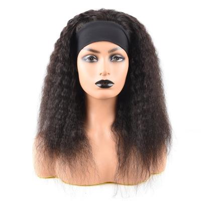 China Wholesale STRAIGHT CURLY Headband Wig Hair For Black Women, Remy Human Hair Headband Wig, Curly Headband Ponytail Hair Wig for sale