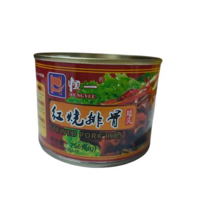 China Top Quality 256g Canned Healthy Box Cooked Canned Pork Ribs Meat for sale