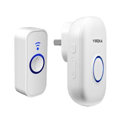 China New Design Traditional Tuya Smart Home Wireless Battery Doorbell with Blue Indicator Lights for Deaf for sale