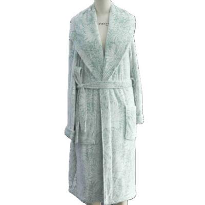 China Wholesale Thermal Spa Appropriate Robe Factory Price Cotton WOMEN Fluffy Ribbed Maxi Dress for sale