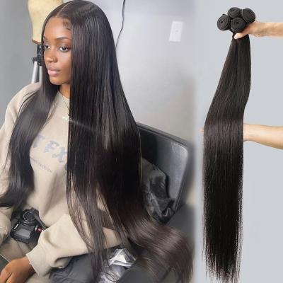 China Wholesale Silky Straight Wave Hair Extensions, Free Sample Raw Virgin Hair Bundles Seller, Brazilian Hair Double Drawn Hair Weaves Bundles for sale