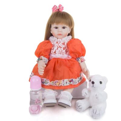 China Changeable Dressing Princess Reborn Baby Doll 49 Cm Long Cloth Body DIY Hair Dolls Cute Adorable Toddler Birthday Christmas Gifts for sale