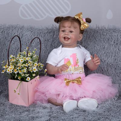 China 27 Inch Changeable Smile Face KEIUMI Clothing Reborn Dolls Rooted Hair Realistic Baby Doll Reborn Toys For Kid's Birthday Gifts for sale