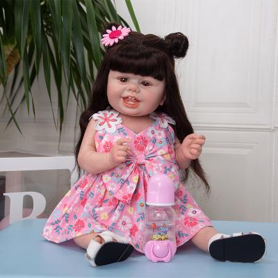 China 22 Inch Full Silicone Reborn Baby Cartoon KEIUMI Toy - 55cm Doll Realistic Dolls Toys For Children for sale