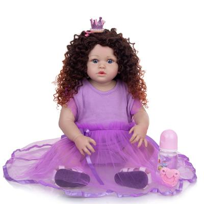 China Boneca Cartoon Toy KEIUMI Full Silicone Boom Hair Princess Bath Bebe Toddler Dolls Toy For Realistic Reborn Baby Dolls Birthday Gifts for sale