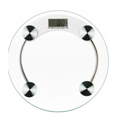 China Transparent Classic Digital Bathroom Scale Bathroom Scales Round 180kg 396lb for sale