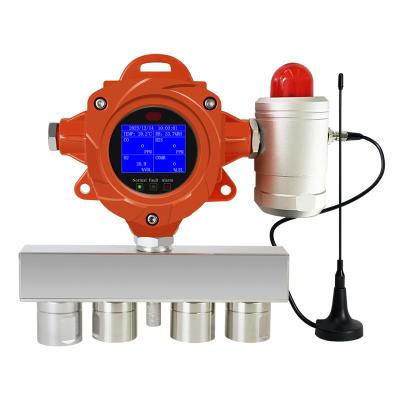 China Muurmontage multi gaslek detector apparaat 4 in 1 gas detector vast Te koop