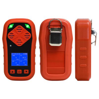 China Portable Personal Multi Gas Detector H2S CO O2 LEL Handheld Gas Leak Detector for sale