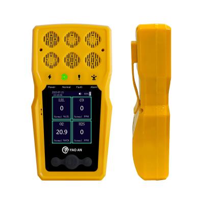 China Portable 4 Gas Meter Portable Multi-Gas Detector Lel, Co, H2s, O2 Gas Analyzer for sale